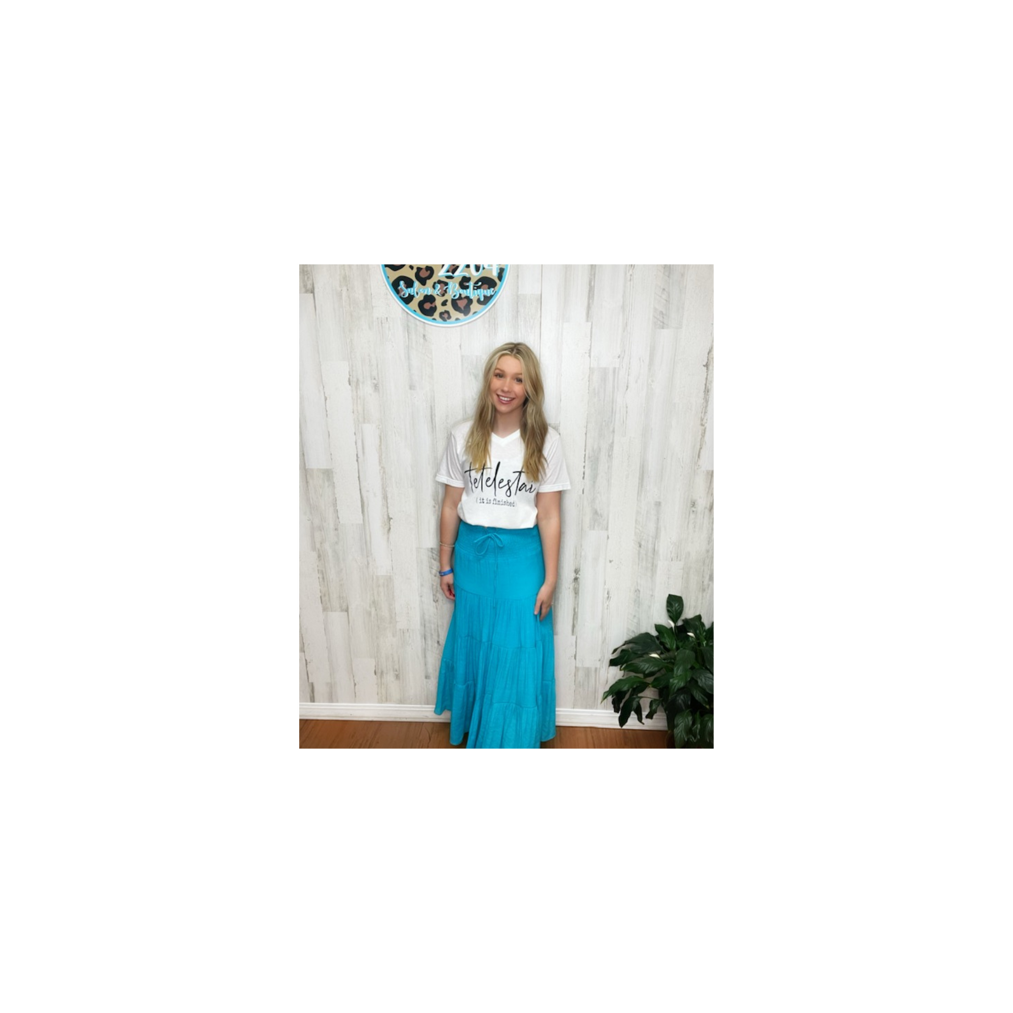 Anna Turquoise Skirt