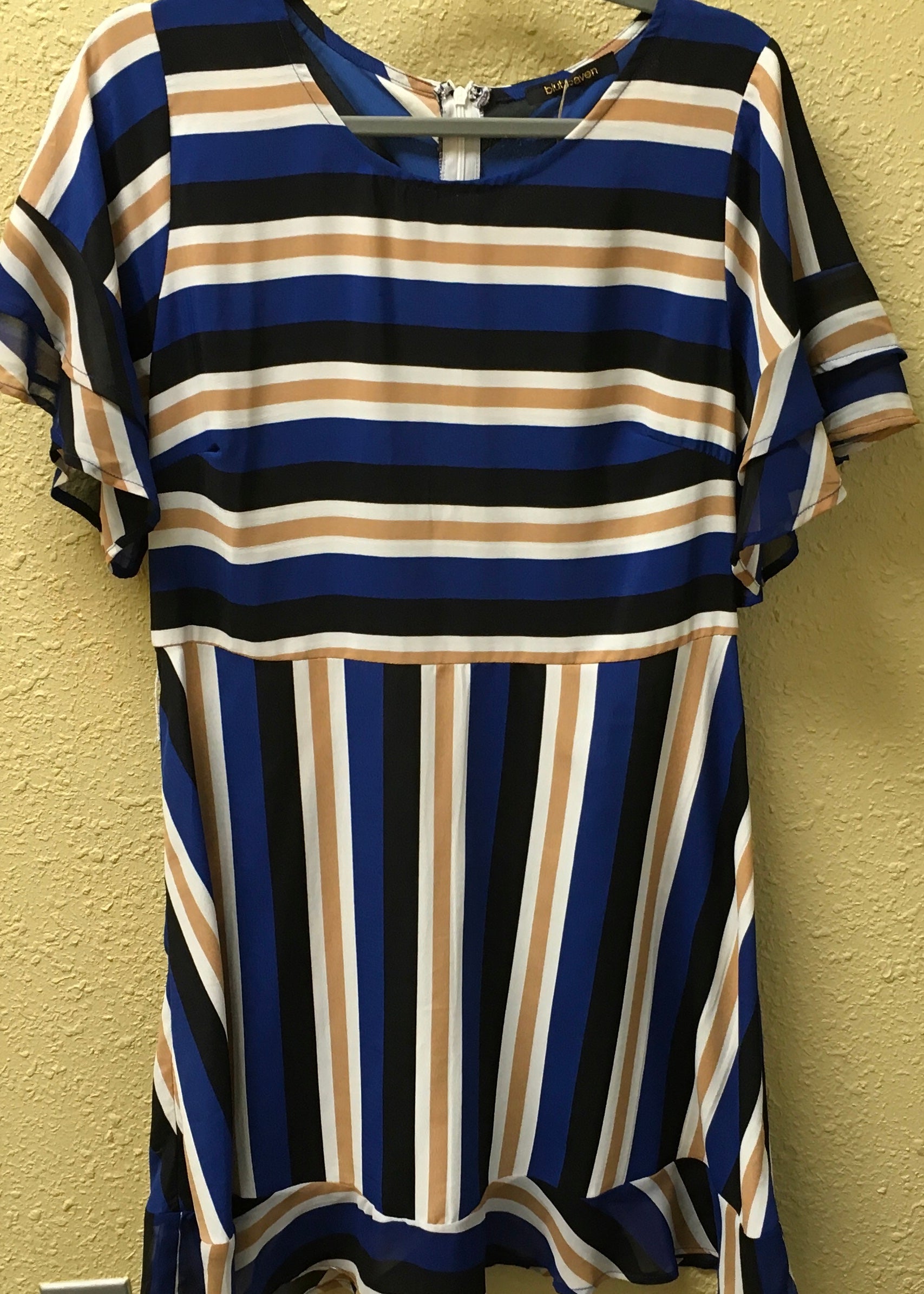 Royal Blue Striped Dress